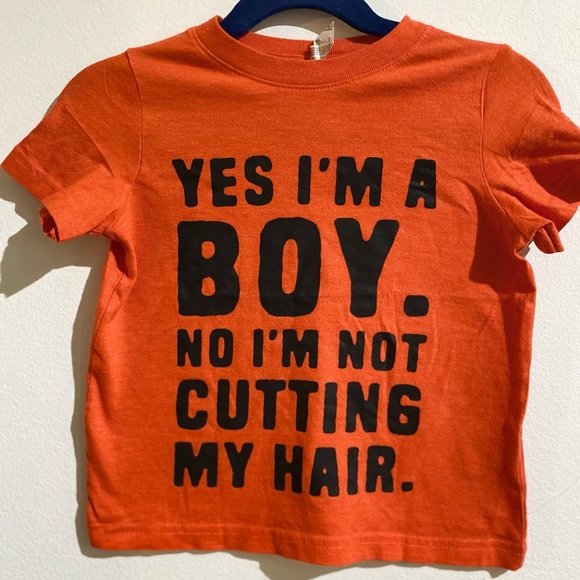 Chicks Dig My Curls/ Yes I’m a Boy No I’m not Cutting My Hair-Size 3 Rabbit Skin - Picture 2 of 7